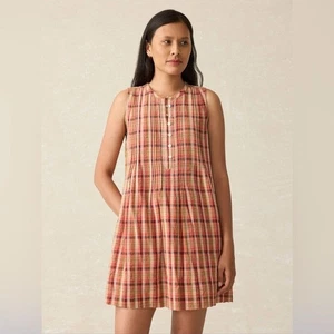 Faherty - Isha Kleid - Sunset Gingham - Größe S - guter gebrauchter Zustand!! - Bild 1 von 13