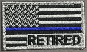 Polizei amerikanische Flagge dünne blaue Linie nicht mehr produziert Patch - Bild 1 von 1