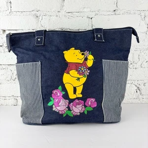 Vintage Disney Pooh Bear Denim Bag - Picture 1 of 8