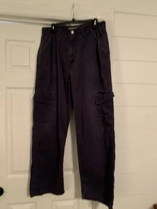 Pantaloni cargo uomo vintage Levis SilverTab taglia 34x34 blu navy Y2K larghi - Foto 1 di 9