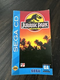 Sega CD manual solo Jurassic Park con tarjeta de registro
