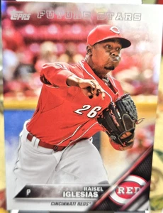 2016 Topps Mini Future Stars Raisel Iglesias (Reds) #585 (NM) Free Rtns - Bild 1 von 2