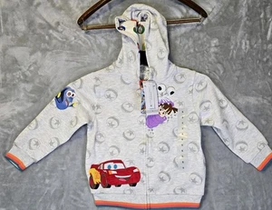 NWT Disney 100 Long Sleeve Full Zip Hooded Character Jacket Cars Dory Size 5  - Picture 1 of 7