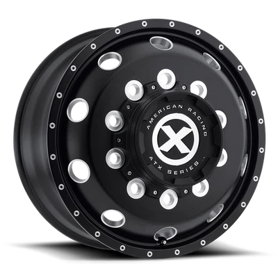 22.5x9 ATX AO400 BAJA Gloss Black Milled - Front Wheel 10x285 (152mm) - Image 1 of 4
