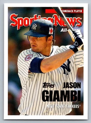 Actualizaciones y aspectos destacados Topps 2005 Jason Giambi UH167 Foto 1 de 2