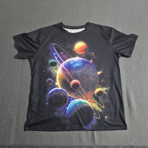Unbranded Sz 170 Polyester Planets AOP Short Sleeve T-Shirt - Picture 1 of 7