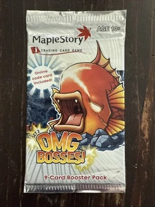 MapleStory TCG Set 2 OMG Bosses! 9-Card Booster Pack Sealed LOOSE PACK USA SHIP - Picture 1 of 2