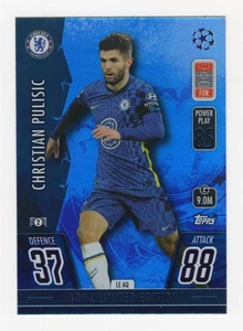 2021-22 TOPPS MATCH ATTAX UEFA Christian Pulisic AQUA LIMITED EDITION #LE AQ - Picture 1 of 2