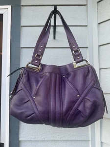 b. makowsky Handtasche Leder Lila - Bild 1 von 10