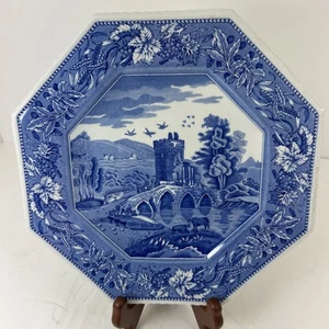 Spode Blue Room Sutherland Collection LUCANO 9 1/2" Octagonal Plate England - Picture 1 of 10