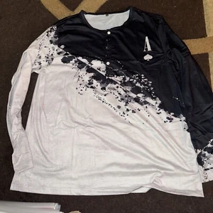 Ace Of Spades 2 Button Tee Shirt Size Xl - Picture 1 of 4