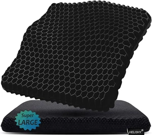Thick Gel Wheelchair Seat Cushion - 19x18x1.65 Non-Slip Office Chair Cushion XXL - Picture 1 of 9