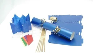 10 X Make your own Christmas Crackers - Blue - Picture 1 of 1