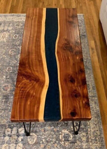 Epoxy Resin Table Top, Dining Table, Custom Order, Acacia Wood Coffee Table Deco