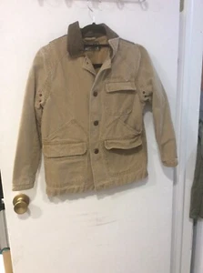 VINTAGE GAP AUTHENTIC BRAND KID'S BOYS KHAKI DENIM JACKET EST. 1969 SIZE MED - Picture 1 of 11