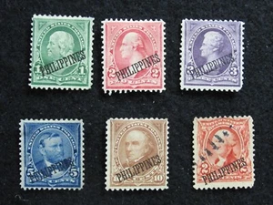 PHILIPPINES - SCOTT# 213-217 - MH - CAT VAL $58.25 - Picture 1 of 2