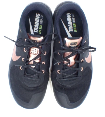 Nike Metcon 2 flywire Running Shoes Women's Size 8 Black 821913-004 Trainers - Image 1 of 4