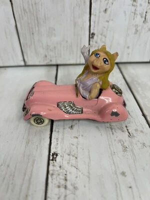 Vintage 1979 Miss Piggy in Pink Diecast Car Corgi Love Mobile Imperfect - Image 1 of 4