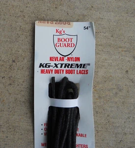 KG's Boot Guard Made with Kevlar/Nylon Black Boot Laces 54", new with tags - Bild 1 von 3