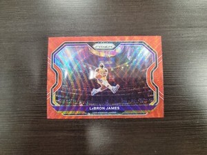 2020-21 Panini Prizm Basketball Lebron James Kobe Bryant Tribute Red Wave Prizm