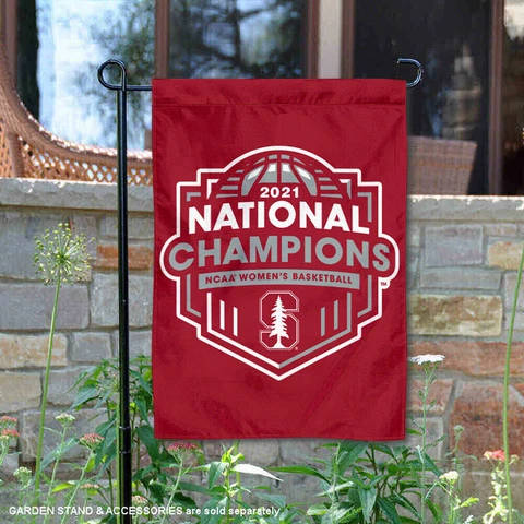 Stanford Cardinal Womens Basketball 2021 National Champions Garden Yard Banner Cover