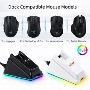 Charging Dock for Razer Wireless Gaming Mouse Naga pro Basilisk Ultimate Viper