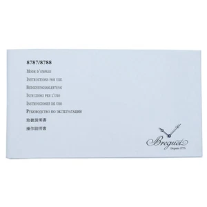 BREGUET GENUINE 8787/8788 MULTI LANGUAGE INSTRUCTIONS FOR USE MANUAL BOOKLET - Picture 1 of 3