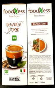 100 capsule Caffitaly FOODNESS bevanda d' ORZO BIOLOGICO - Foto 1 di 1