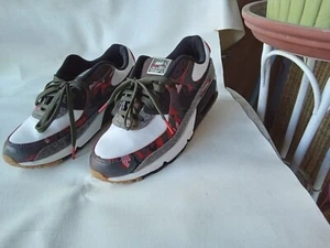 MEN AIR MAX 90 SE REMIX PACK 2020 SIZE 7 1/2 MED WHITE CAMO RED GREY XLNT - Picture 1 of 12