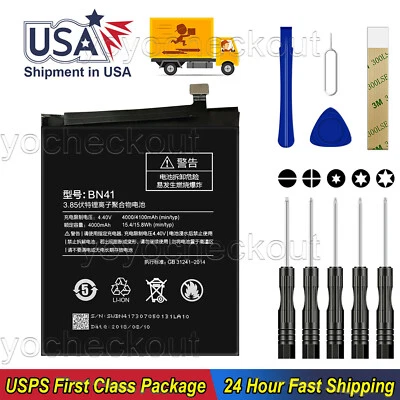 Batería de repuesto para Xiaomi Redmi Note 4X Pro herramienta BN41 Foto 1 de 4