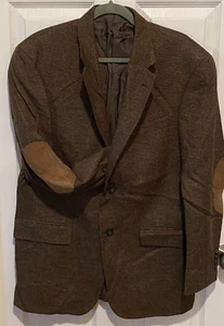Abrigo deportivo Oscar De La Renta para hombre marrón a cuadros tweed - Imagen 1 de 4