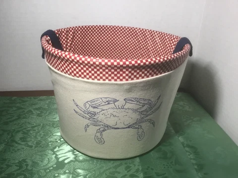 Storage Basket Beach Crab Sea Ocean Fun Cover