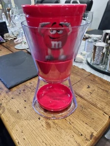 Süßigkeiten-/Süßigkeitenspender von M&M rot mit Tablett. Einmal benutzt - Bild 1 von 5