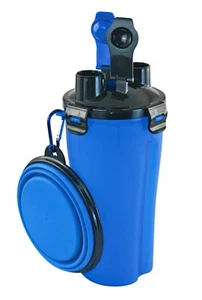 Love2Pet 2-in-1 Pet Travel Feeder - Keep Pet Hydrated & Fed While on the Road - Picture 1 of 8