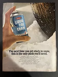 Vtg 1960s AD, DOW Liquid Tire Chain Traction Improver, DOW Chemical Co - Picture 1 of 3
