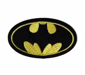 Parche Batman de 4" bordado hierro en parches logotipo murciélago hombre (2,25" X 3,75") - Imagen 1 de 2