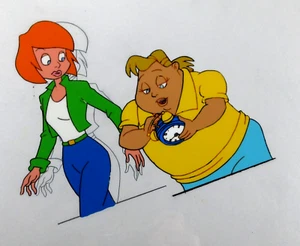Agent Heather Gadget Boy Cartoon Production Cel & Drawing Original 1990s - Bild 1 von 8