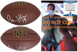 Bernie Kosar Cleveland Browns Miami firmato NFL calcio prova esatta Beckett certificato di autenticità - Foto 1 di 5
