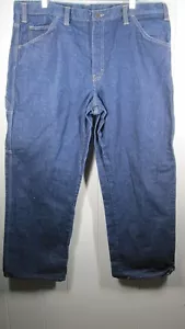 Dickies FR Jeans Mens Size 40x30 Arc Rating 20.0 2112 Blue Denim Workwear Rugged - Picture 1 of 18
