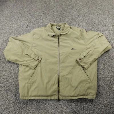 Tommy Bahama Jacket Mens XL Beige Marlin Zip Bomber Golf Windbreaker Casual Dad - Image 1 of 4