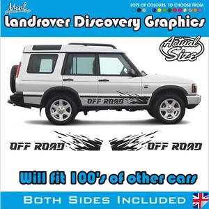 Calcomanías calcomanías gráficas LANDROVER Discovery 4x4 rayas laterales todo terreno 009 - Imagen 1 de 5