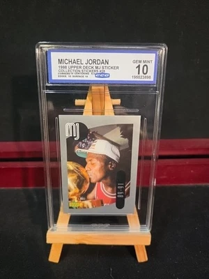 1998 Upper Deck Michael Jordan MJ Sticker #28 CCG Gem Mint 10!!! - Image 1 of 3