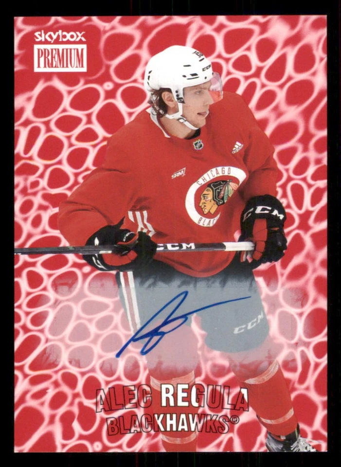 2020-21 Metal Universe Skybox Premium Prospects AUTO Rubies #PP17 Alec Regula - Image 1 of 2