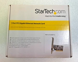 StarTech 1- Port PCI Gigabit Ethernet Network Card ST1000BT32 - Picture 1 of 5