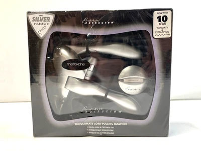 Sacacorchos Conejo de Metrokane Plateado Nuevo Precintado Foto 1 de 4