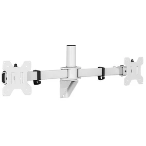VIVO White Telescoping Flush Wall Mount for Dual 27"- 38" Ultra Wide Monitors - Afbeelding 1 van 8