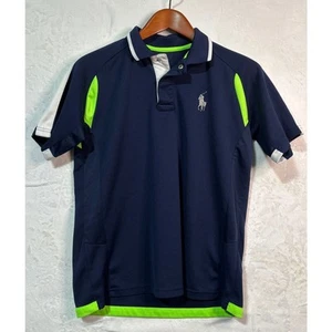 POLO Ralph Lauren Boy's Active Soft Touch Navy Short Sleeve Polo Shirt - Picture 1 of 12