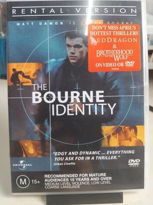 The Bourne Identity (DVD, 2002) Region 4, VGC, Free Postage  - image 1 of 3