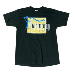 Vintage Y2K Harmony Cereal T Shirt Men's XL Obscure Rare Black VTG Cereal Promo - Picture 1 of 5