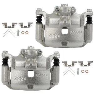Front Brake Caliper w/ Bracket Set (2) For 2012-2019 Nissan Versa & Note L4 1.6L - Bild 1 von 13